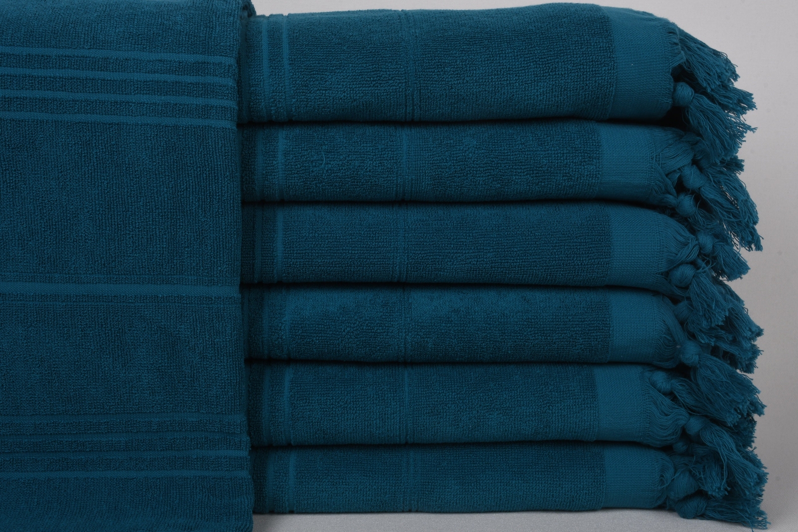 Personalized Gift for her, Petrol Blue Towel, 36x71 Inches, Striped,Terry Towel