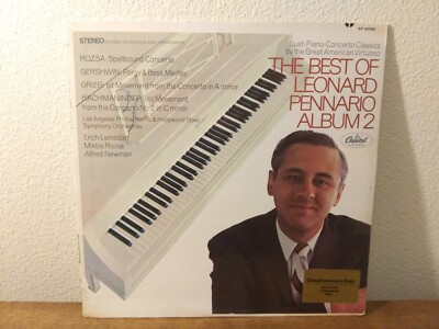 New SEALED The Best Of Leonard Pennario Album 2 PROMO LP, Capitol SP 8689  G