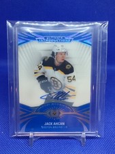 2021-22 UD Ultimate Introductions Rookies Auto Jack Ahcan Boston Bruins