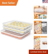 BPA-Free Deviled Egg Storage Set, Clear  Portable for Easy Transport - 3 Pack