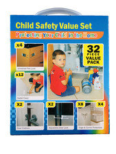 BNIB 32 Piece Super Value Child Home Safety Set Locks Protectors Outlet Covers