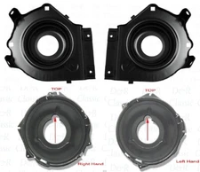 70-73 Camaro Headlight Bucket Mounting Set 4pc LH & RH Headlamp Brackets INSTOCK