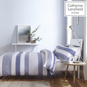 grey stripe pillowcase
