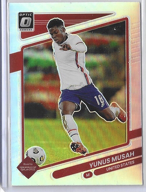 2021-22 Donruss Road To Qatar Yunus Musah Holo Prizm Optic USMNT