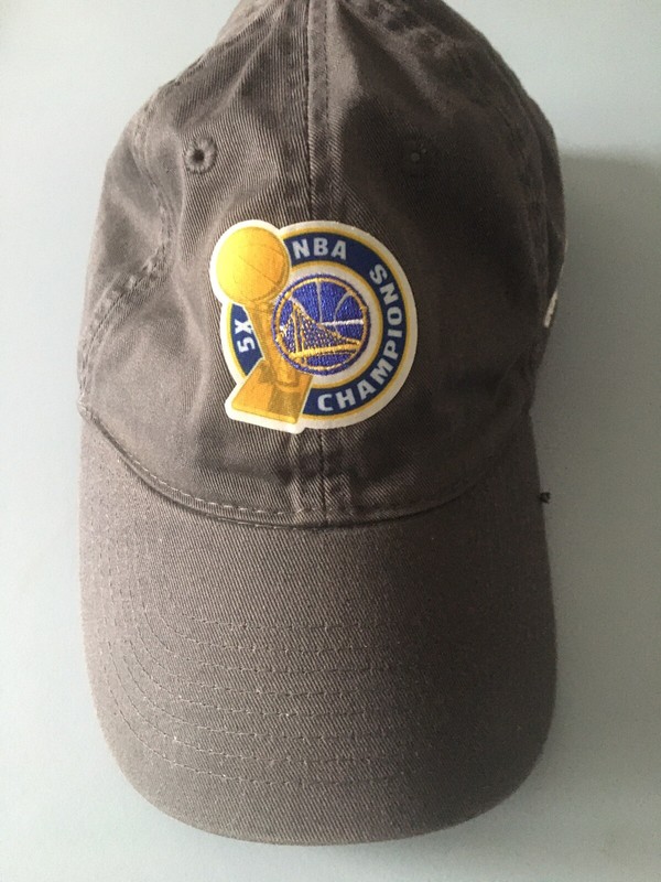 Golden state warroirs 5x nba champions grey adidas hat. 2017. Slightly Used