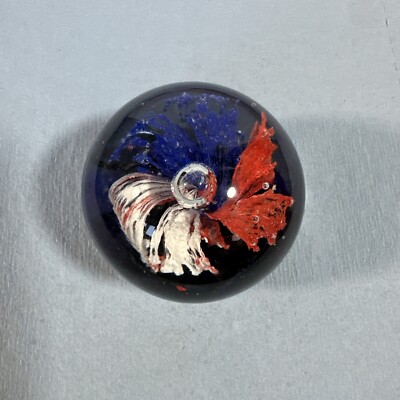 Patriotic/Firework /Flower Round Glass Paper Weight 2.5 Diameter