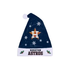 Houston Astros MLB Holiday Snowflake Santa Hat