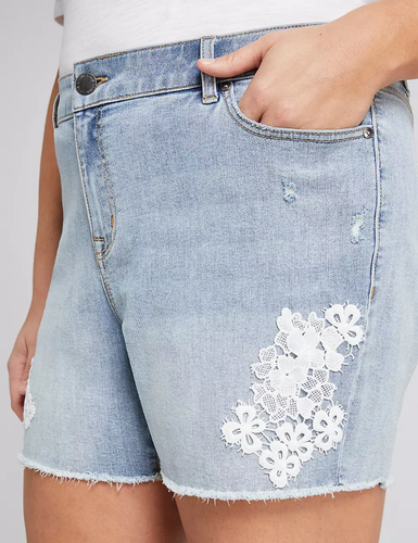 NEW LANE BRYANT LACE APPLIQUE 