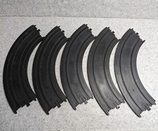 Vtg Lot Of 5 Tyco Mattel 9" R 1/4 Circle HO Slot Car Curved Track B-5831