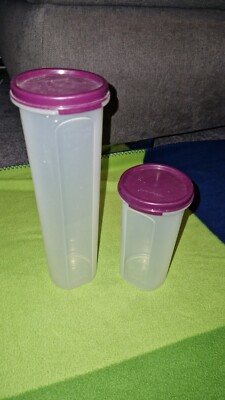 Tupperware Eidgenosse rund 1,1l  650 ml lila 2er Set Campanile Tupper neuwertig