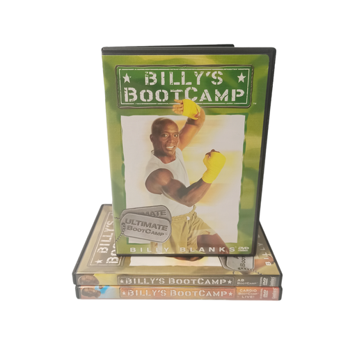 Billy's Bootcamp (3) DVD Bundle Lot Health Fitness Exercise Lifestyle Tae Bo - Picture 1 of 19