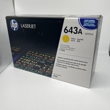 HP 643A Q5952A Yellow LaserJet Toner Cartridge Genuine OEM 4700 Series