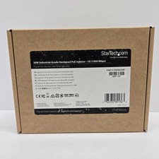 StarTech Industrial Gigabit Ethernet 30W 802.3at PoE PoE Injector POEINJ30W