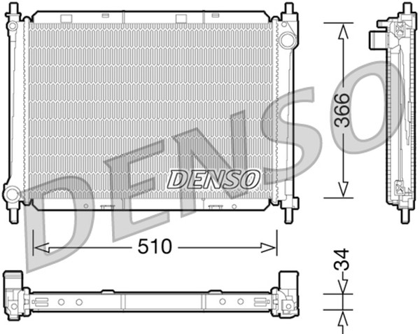 Denso MotorküHler WasserküHler DRM46037 FüR NE11 Micra Nissan Note E11 K12 3 Dci-image