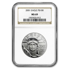 2001 1 oz American Platinum Eagle MS-69 NGC 2471.25 per troy oz