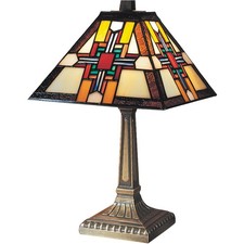 Dale Tiffany 7342/533 Evelyn Table Lamp Antique Brass