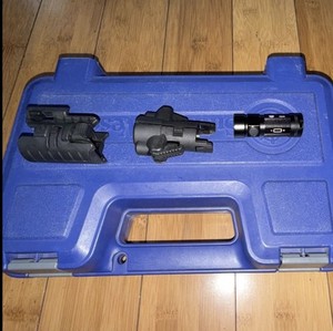 Black Rail-Mounted LED Handgun Weapon Light, Rail Mount