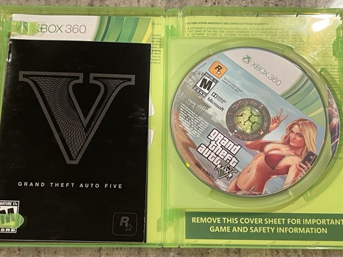 Grand Theft Auto V (Microsoft Xbox 360, 2013) getestet und funktioniert OHNE KARTE 2 Discs - Bild 2 von 5