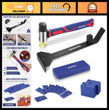 43PC Laminate Flooring Installation Kit - Heavy Duty Rubber Mallet, Pry Bar, Tap