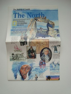 National Geographic Magazine The Making of Canada The North Map