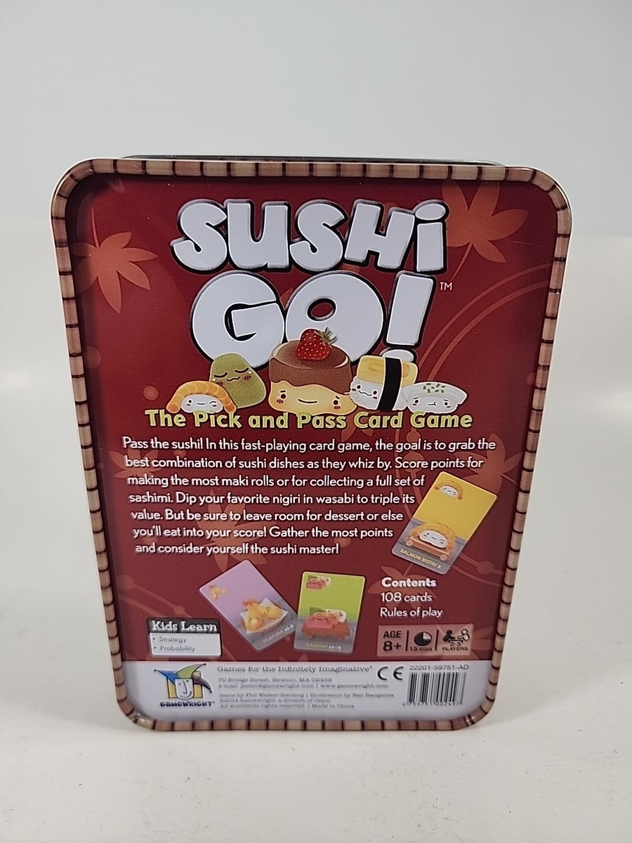 SUSHI GO Pick & Pass Card Game Family Board Game Gamewright NEW