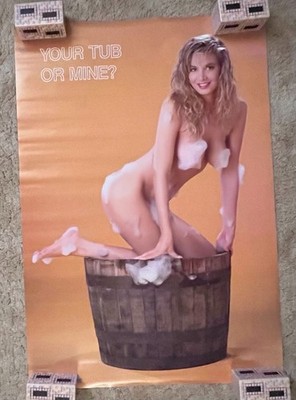 Your Tub or Mine? 1989 Female Model Bathtub Poster 22x32 Rolled