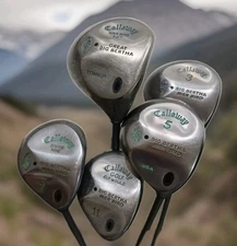 Callaway Golf Ladies Big Bertha 5pc Fairway Wood Set 1-3-5-9-11 Gems Graphite RH