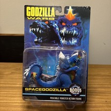 Rare 1995 Trendmasters Godzilla Wars SpaceGodzilla Figure   MOC with Bonus Card