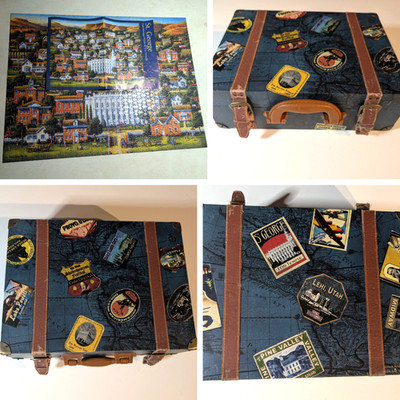 Dowdle 1000 Pc Puzzle St. George Utah Suitcase Explore America Series, Complete