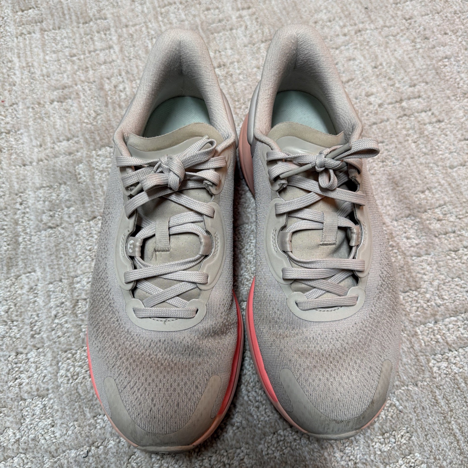Lululemon Chargefeel Workout Low 2 Womens Size 8.5 Grey Pink Athletic Gym Shoes