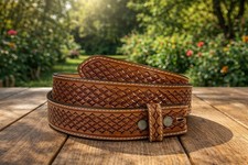 Western Genuine Leather Belt Full Grain Handmade Heavy Duty Without Buckle