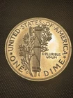 2 oz High Relief Silver Mercury Dime .999 Intaglio Mint BU.