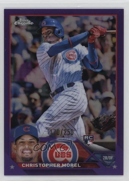 2023 Topps Chrome Purple Refractor 170/250 Christopher Morel #198 Rookie RC tp9