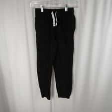 365 Kids From Garanimals Drawstring Pull On Fleece Joggers Black Boys Size 8