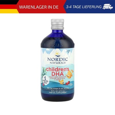 Nordic Naturals, Children s DHA , DHA für Kinder, ab 1 Jahr, großartiger Erdbeer