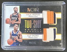 2018-19 Noir Elie Okobo Mikal Bridges Two Shot Rookie Patch #/25