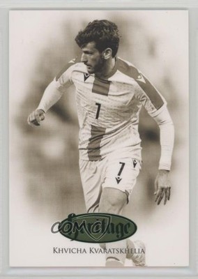 2024 Futera Unique Nostalgia Heritage Emerald 19/24 Khvicha Kvaratskhelia pe8