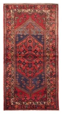 Traditional Vintage Hand-Knotted Area Rug 3'7" x 7'0" Oriental Wool Carpet