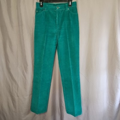 Vintage 80s 13/14 Chic brand Green corduroy pants