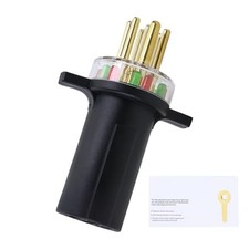 TOVOP auto 7865L 7-Way Round Pin Tractor Plug Tester Trailer Circuit 