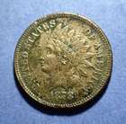 1878 Indian Cent  VF/XF details