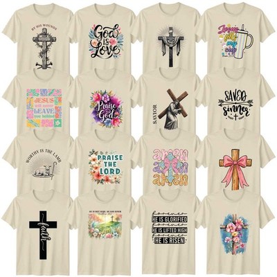 T-Shirt Blumen christlicher Glaube Erwachsene Religion Bibelvers christliches Geschenk