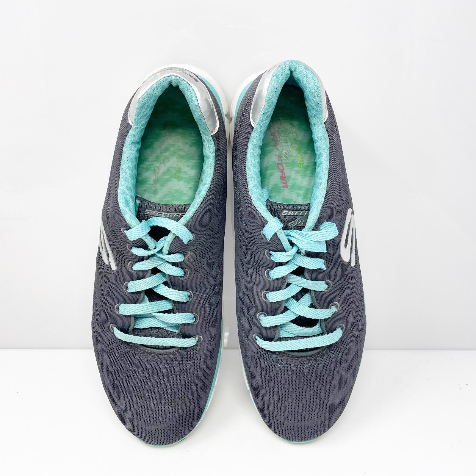 Skechers Womens Synergy Moonlight Madness 12099 Gray Running Shoes