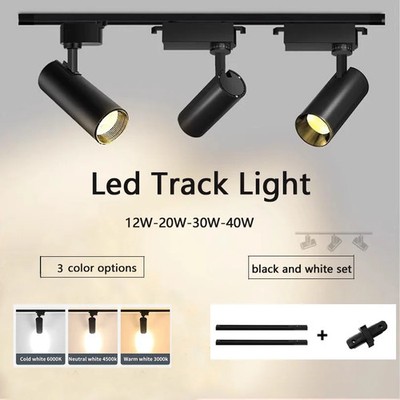 LED Schienenleuchte Set mit Spots 220V Beleuchtungssystem Modern