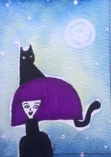 Aceo Original Mixed Media Art