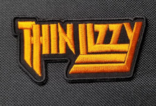 Thin Lizzy Embroidered orange Patch approx 2x3.75" Iron-On Classic Rock Band Bad