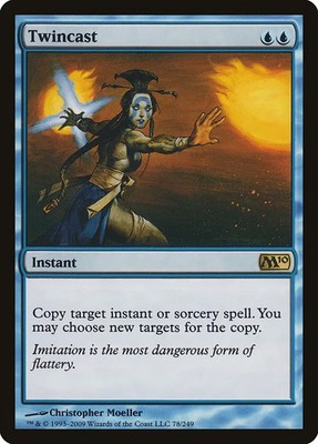 MTG Twincast NON-FOIL NM Magic 2010 M10 #0078 Rare Blue Spell Copy Engine