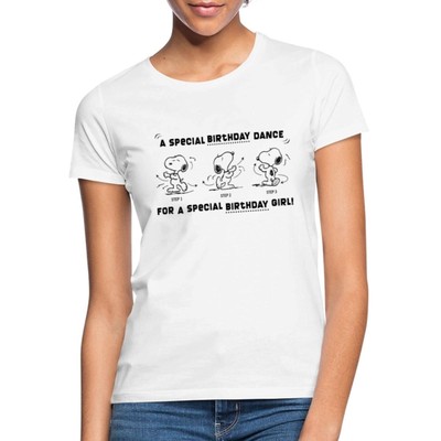 Peanuts Design Snoopy Geburtstagstanz Mädchen Frauen T-Shirt