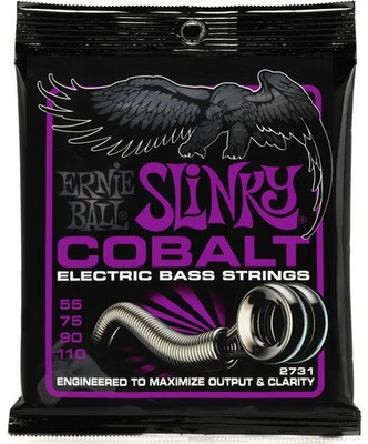 Ernie Ball 2731 Power Slinky Cobalt Electric Bass Strings - .055-.110