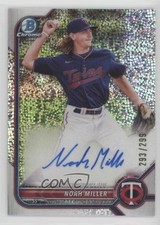 2022 Bowman Chrome Prospect Speckle Refractor /299 Noah Miller #CPA-NM Auto sc8